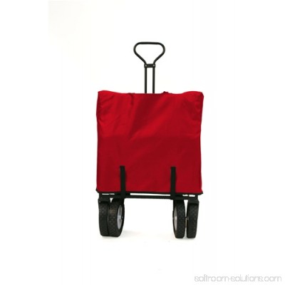 Red Mac Sports Collapsible Folding Utility Wagon Garden Cart Shopping Beach 000962334